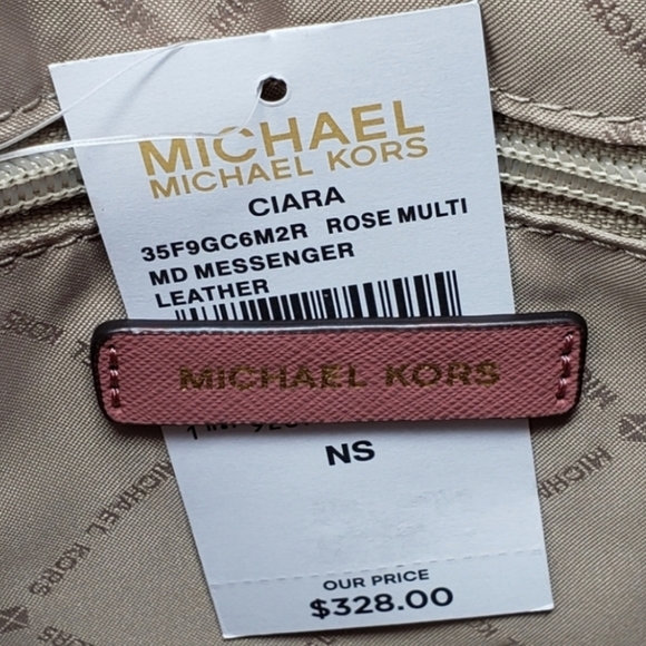Michael Kors Ciara Medium Satchel Crossbody Pink - Picture 5 of 6